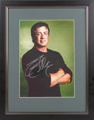 Фотография с автографом американского актера Сильвестра Сталлоне (Sylvester Stallone).